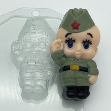 Форма для отливки шоколада "Малыш/Солдат"